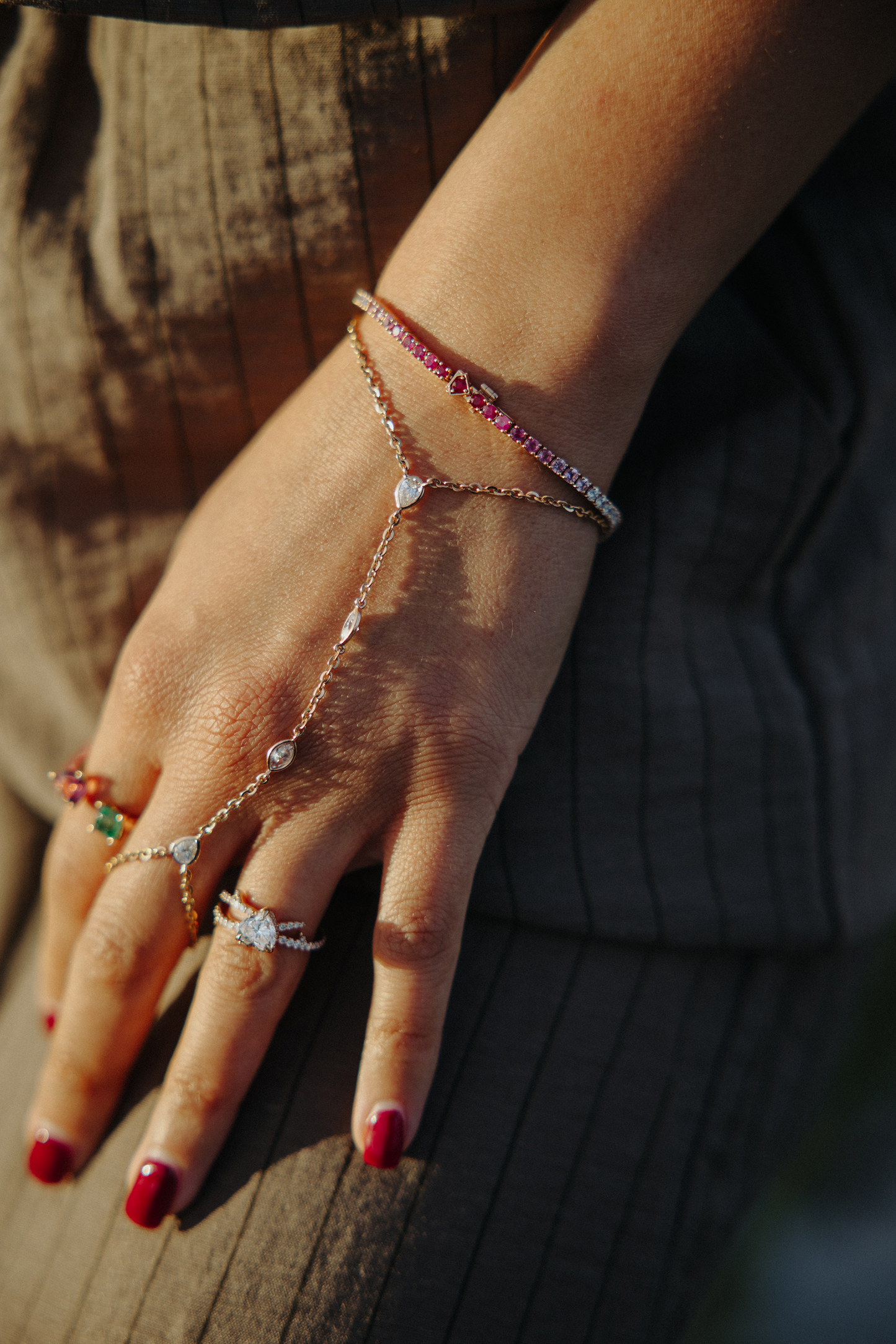 Sunset Tennis Bracelet