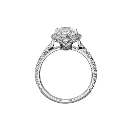 Pear Shape Diamond Solitaire Ring