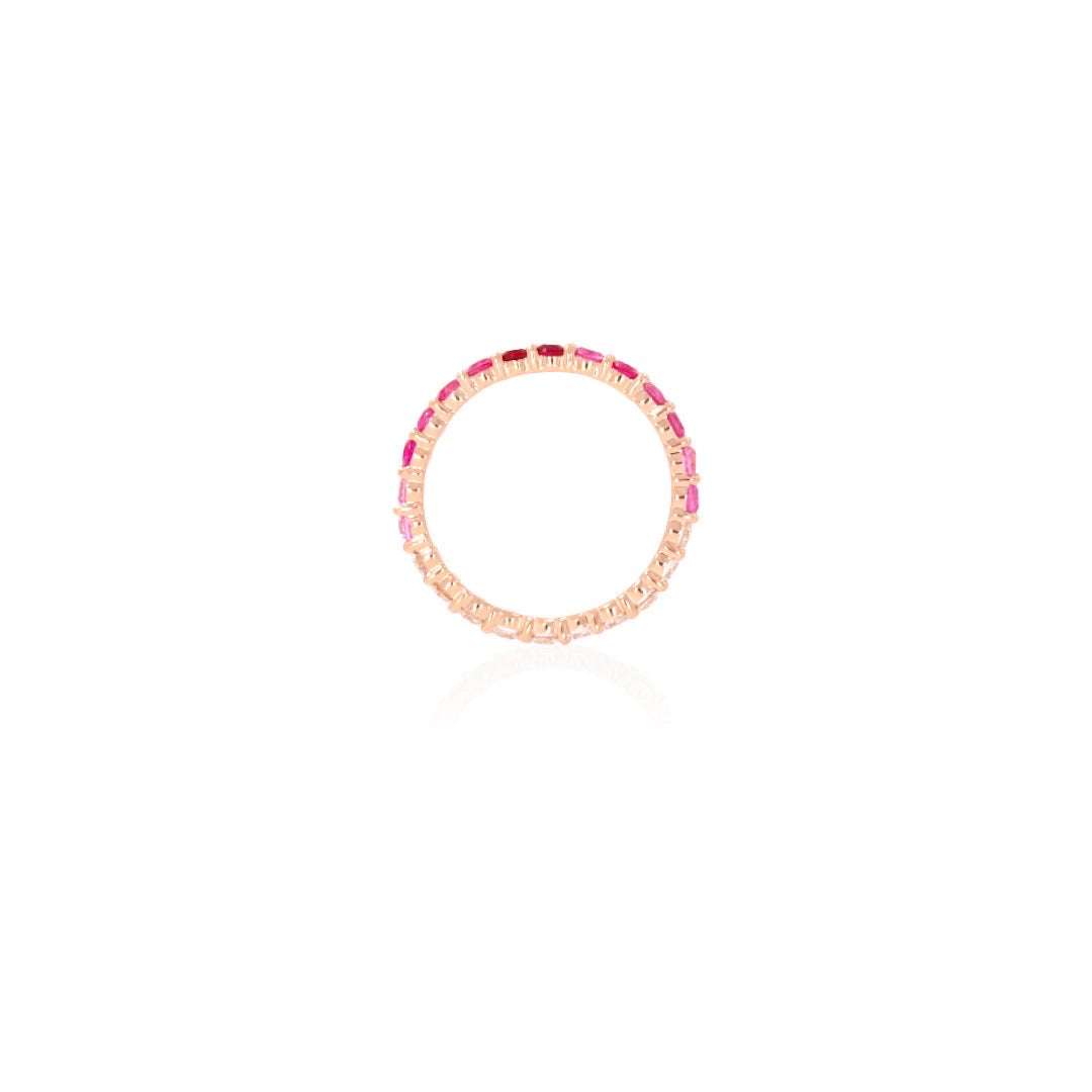 5pt Sunset Fade Eternity Ring