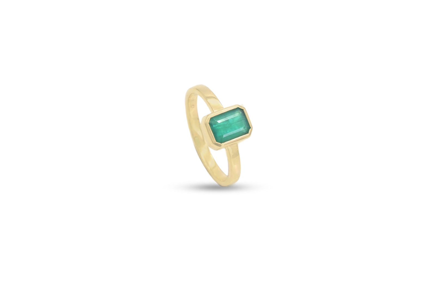 Emerald Bezel Ring