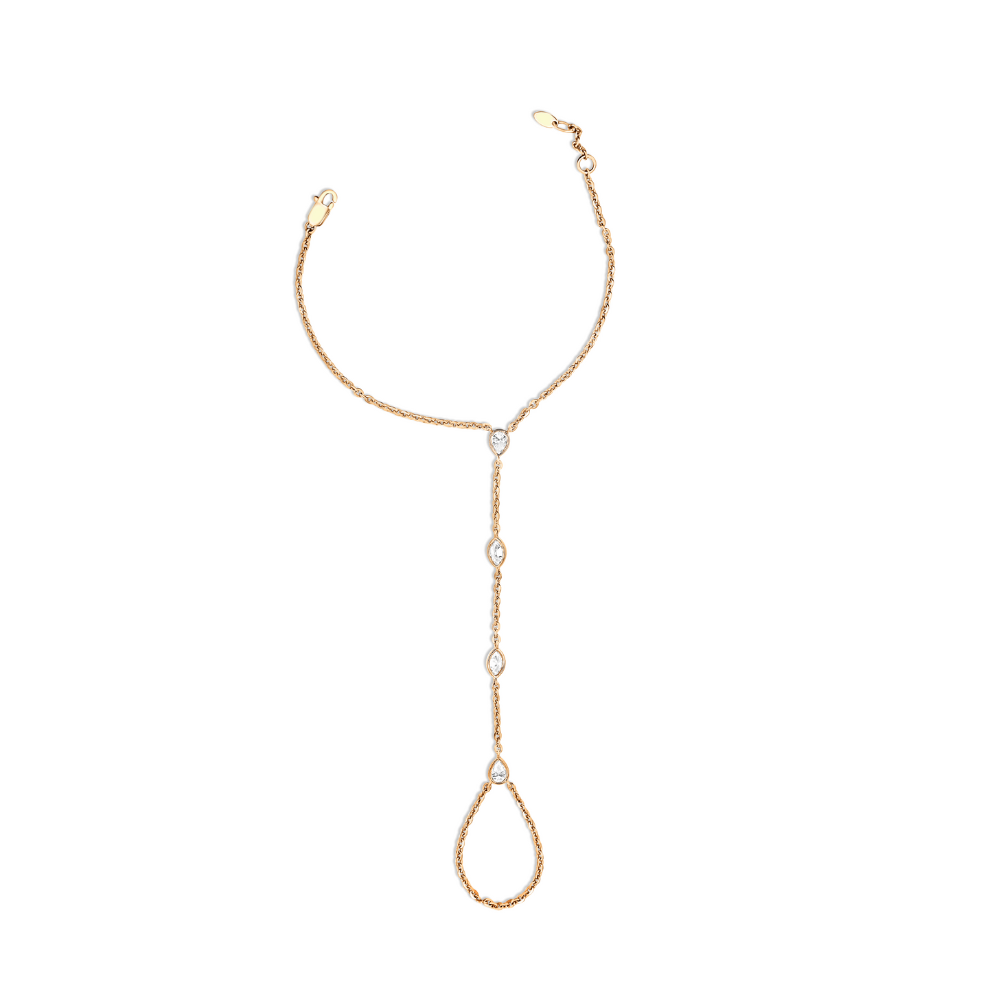 Mix Shape Diamond Hand Chain