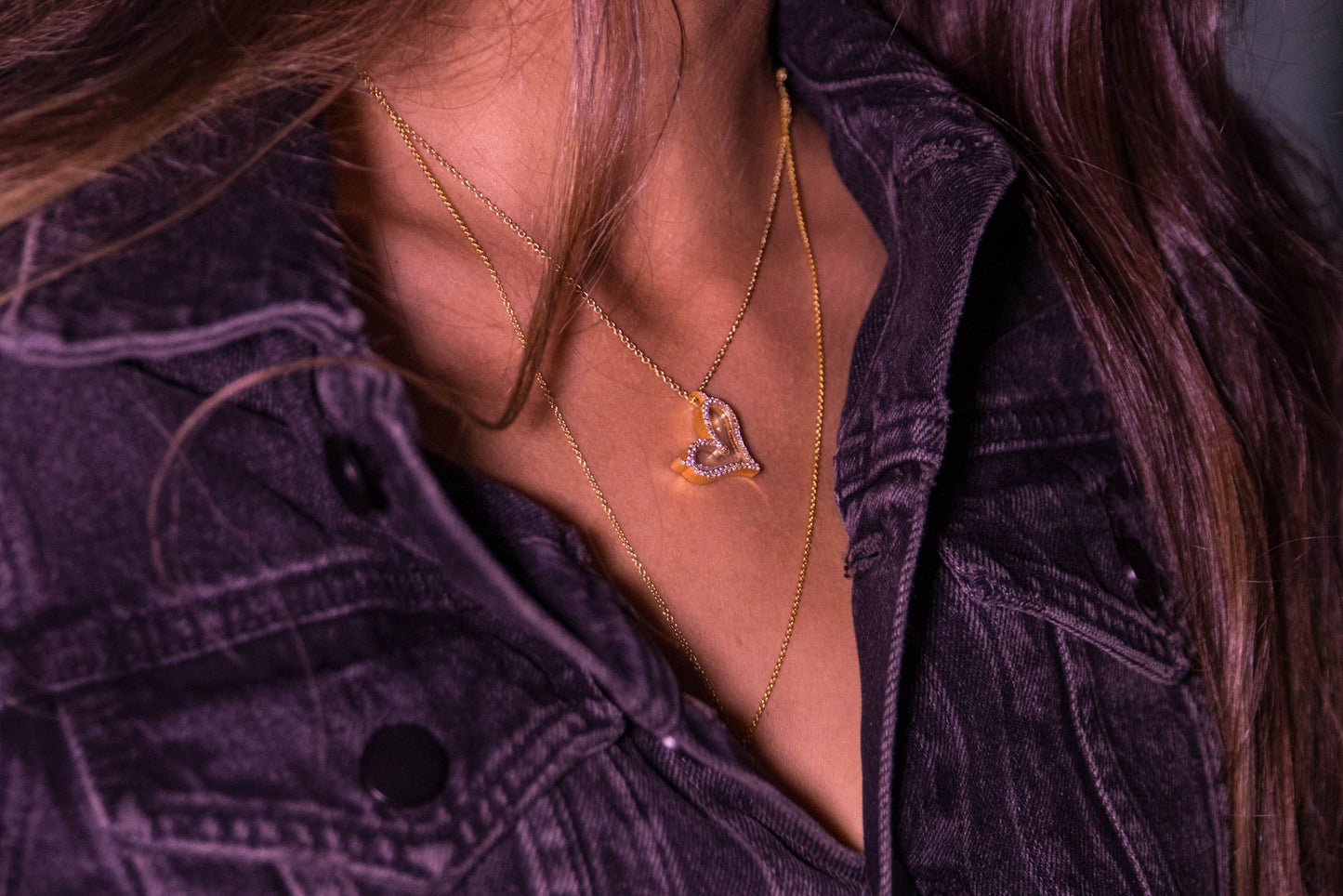 SJ Floating Heart Pendant