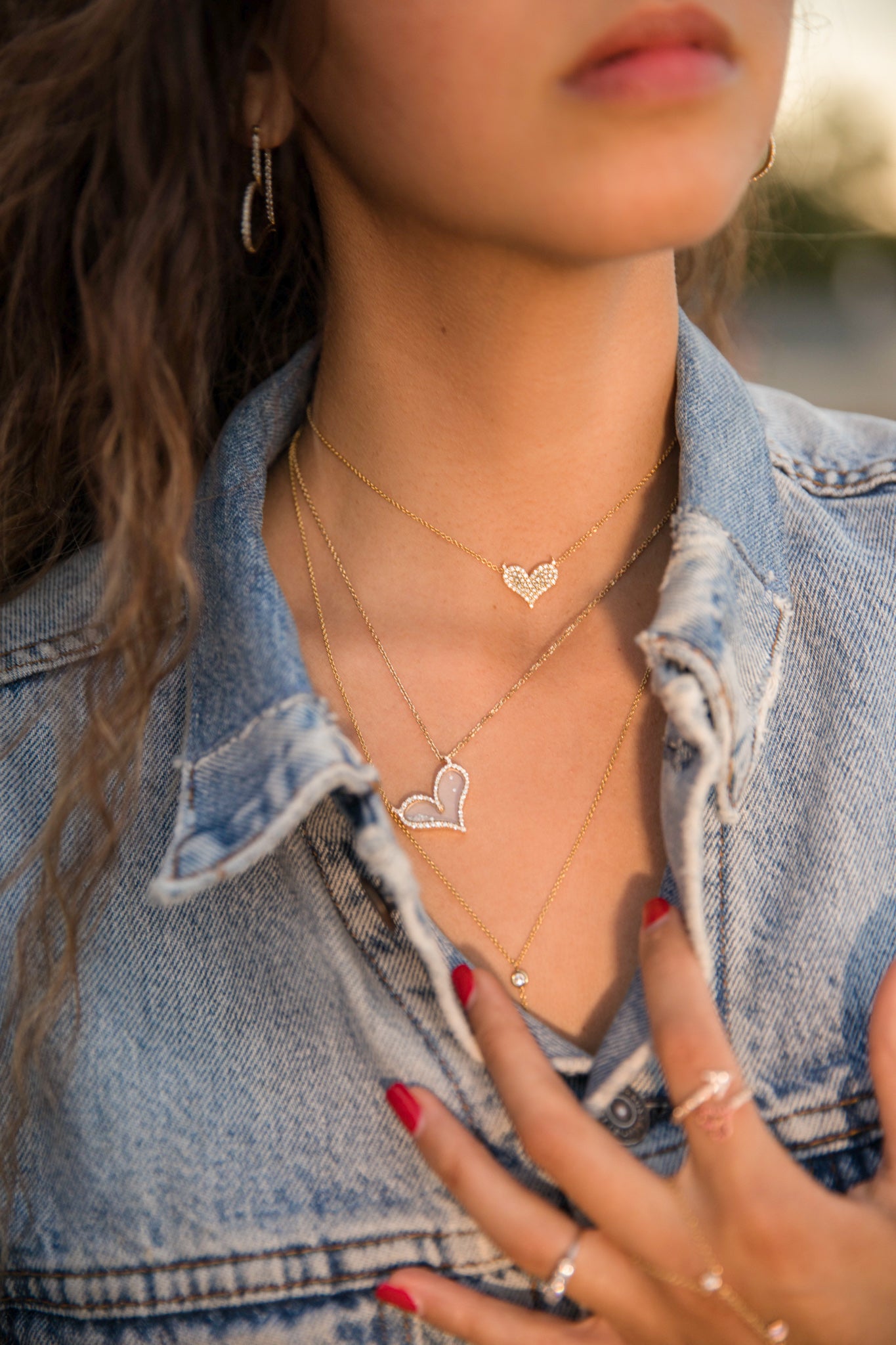 SJ Floating Heart Pendant