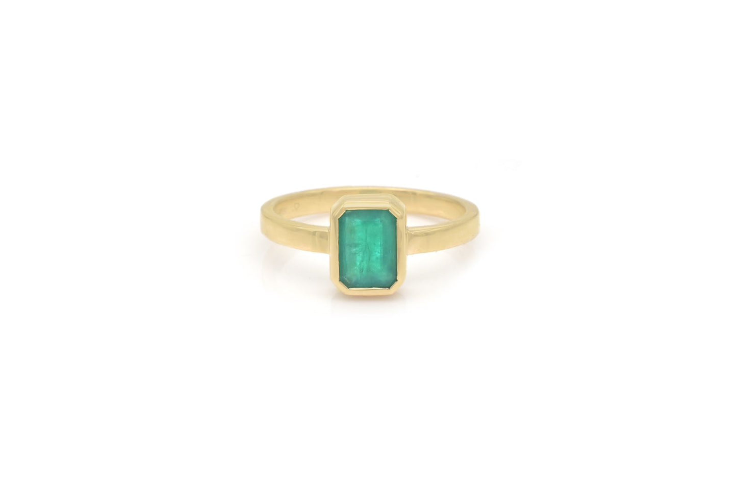 Emerald Bezel Ring