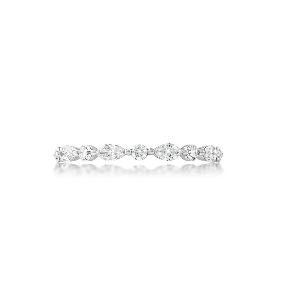 Floating Marquise and Round Diamond Ring