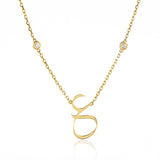 Single letter Arabic Initial Necklace