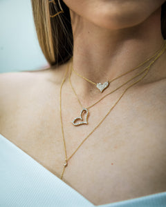 Sinful Heart Necklace with Diamonds